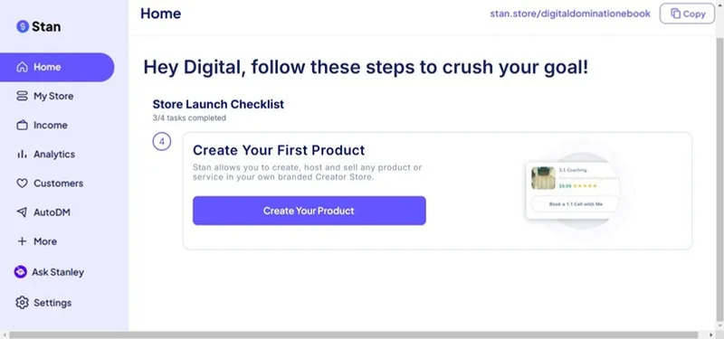 Creating a digital product in Stan Store